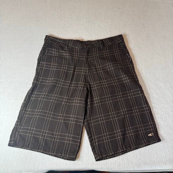 O'neill Brown Conquest Shorts Size 32 Y2K Casual - Picture 2 of 12